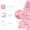 5FT Artificial Christmas Tree Holiday Xmas Automatic Open for Home Party Pink - Image 8
