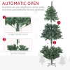 HOMCOM 6ft Artificial Christmas Tree with LED Lights, Decoration, Auto Open - Image 8