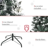 5FT Artificial SnowDipped Christmas Tree White Berries Star Topper Branch Green - Image 8