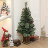 HOMCOM 1.2m Prelit Christmas Tree with 100 Warm White LED Lights and 8 Modes - Image 8