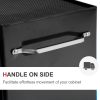 5-Drawer Lockable Steel Tool Storage Cabinet w/ Wheels Handle 2 Keys Black - Image 8