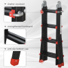 4M Aluminium Duo Ladder Telescopic Herringbone Multi-Purpose DIY Non-Slip - Image 8