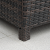 Tempered Glass Top Outdoor Garden Rattan Side Table - Image 8