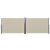 Steel Frame Outdoor Garden Pull Out Double Side Awning - Image 8