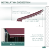 Manual Retractable Awning, size (3m x 2.5m) - Image 8