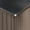 Lockable Garden Shed Large Patio Roofed Tool Metal Storage Sheds Box Khaki - Image 8