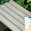 Wooden Garden Planter & Bench Combination Garden Raised Bed Patio Park Grey - Image 8
