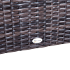 6 PC Rattan Sofa Coffee Table Set Sectional Wicker Weave Furniture - Image 8