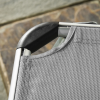 Foldable Reclining Sun Lounger Lounge Chair Camping Bed Cot with Pillow - Image 8