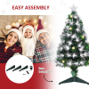 3ft White Light Christmas Tree 90 LEDs Star Topper Tri-Base Pre-Lit Home - Image 8