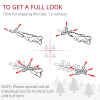 HOMCOM 6 Ft Artificial Christmas Tree with Realistic Snow Branches, LED Lights - Image 8