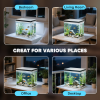PawHut 14L Small Fish Tank with Filter System, LED Lights, Water Pump - Image 8
