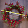 60cm (24 inches) Large Luxury Christmas Natural Look Red Berry Floristry Wreath - Image 2