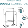 Double Clothes Rail in Black - Image 4
