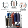 Double Clothes Rail in Black - Image 3