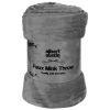 Faux Mink Throw Blanket | AS-15129 | 200 x 240 cm CHARCOAL - Image 2