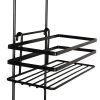 3 Tier Non Rust Hanging Shower Caddy Bathroom Organiser in Black - Image 3