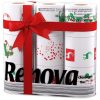 Renova 9 / 18 / 27 / 36 / 45 White Print 2 Ply Xmas Toilet Tissue Rolls - Image 3