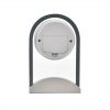 Wm.Widdop Glass Panel Aluminium Base Mantel Clock - Image 3