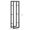 Tall Metal Firewood Log Holder Rack Double Tier Fireplace Log Storage Cradle - Image 6
