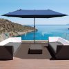 4.6m Garden Parasol Double-Sided Sun Umbrella Market Shelter Canopy - Image 4