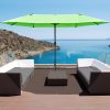 4.6m Garden Parasol Double-Sided Sun Umbrella Market Shelter Canopy - Image 6