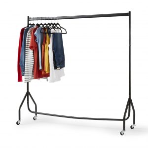 Extra Heavy Duty 4FT Long x 5FT Clothes Rail In Black