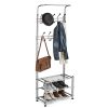 Multi Purpose Stand 18 Hooks For Clothes Shoes Hats Bags - Grey - Image 5