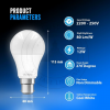 12W B22 Screw LED Light GLS bulbs, Energy Saving Edison Cool White 6000K non dimmable lights - Image 3