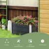 Raised Garden Bed, Elevated Planter Box & Gloves, Grey - Image 6