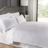 Seersucker White polycotton duvet cover set - Image 2