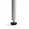 Clothes Rail With Two Shelves in White Powder Coating - Image 2