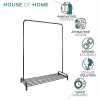 Clothes Rail In Black Powder Coating - Image 3