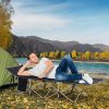 Single Portable Outdoor Military Sleeping Bed Camping Cot Black Outsunny - Image 3