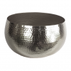 Artificial Christmas Xmas Poinsettias Silver Large Metal Planter - Image 2