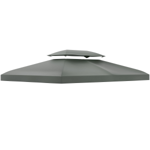 3x4m Gazebo Replacement Roof Canopy 2 Tier Top UV Cover Sun Awning Shelters