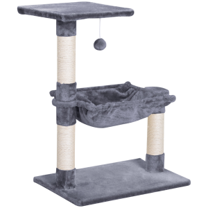 Cat Tree Scratching Posts Natural Sisal Hammock Bed Kitty Activity Center 70Hcm