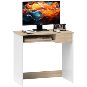 Compact Computer Table Oak