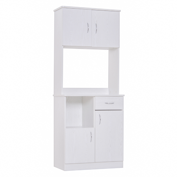 Kitchen Cabinet Storage W/Particle Board, 71W x 41D x 178Hcm-White Oak