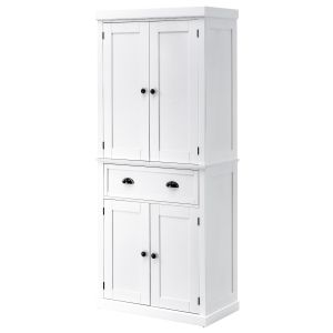 MDF Colonial Freestanding Kitchen Pantry Cabinet White