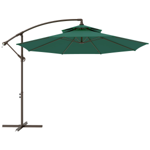 2.7m Banana Parasol Cantilever Umbrella Crank HandleGreen