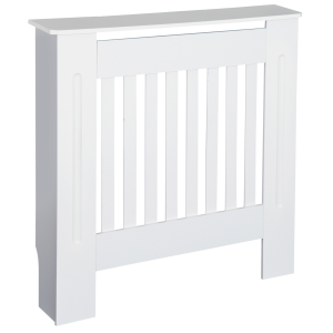 Radiator Cover Wooden Cabinet Shelving Home Office Vertical Slattted Vent