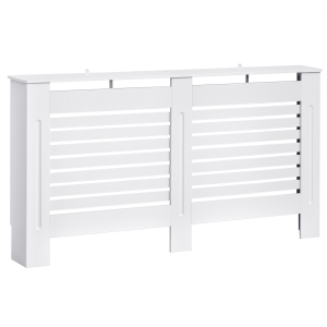 MDF Radiator Cover, 152 cm L-White