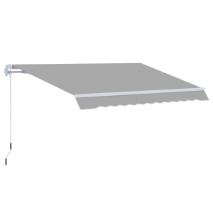 Awning Canopy Garden Outdoor Shelter UV Block Aluminium Crank 3 x 2m