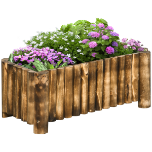 Fir Plant Pot Raised Flower Bed Wooden Planter 4 Feet 78Lx 35Wx30H cm