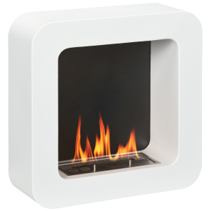 Wall Mounted Ethanol Fireplace Heater Stove Fire & 1L Tank 2.5 Hour Burning Time