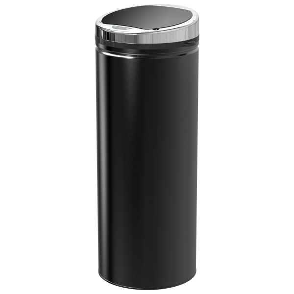 50 L Stainless Steel Sensor Trash Can W/ Bucket-Black
