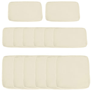 12-Piece Cusion Replacement for Outdoor Garden Rattan Furniture Beige