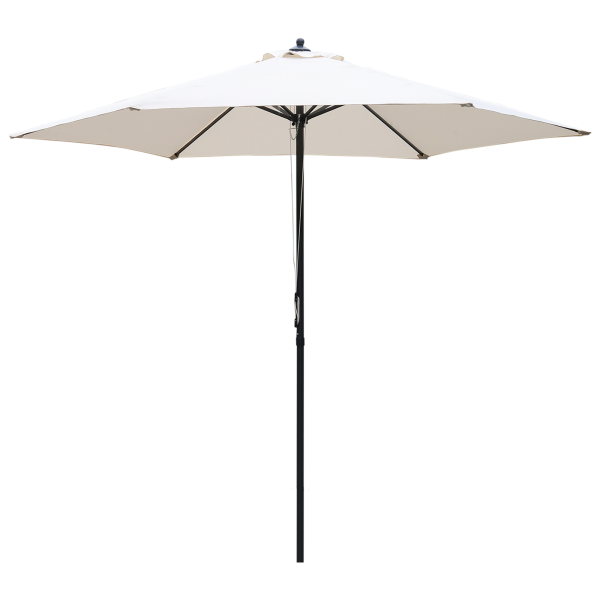 2.8m Patio Umbrella Parasol Outdoor Table Umbrella 6 Ribs Manual Push