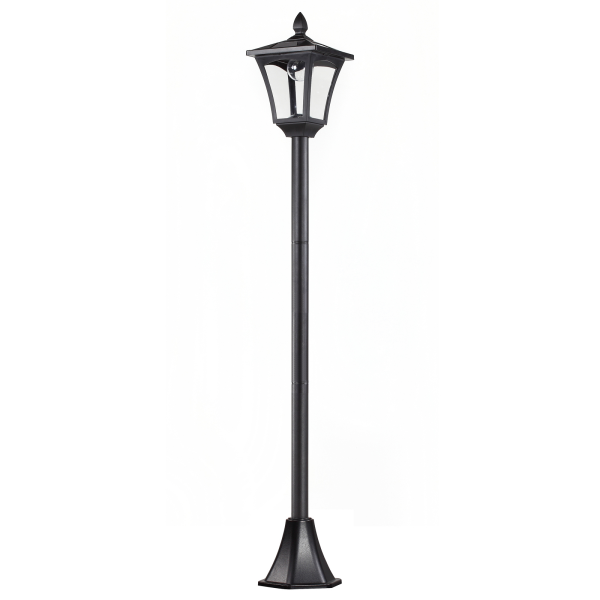 Outsunny Solar Powered Lamp Post, IP44, 18Lx18Wx160H cm-Black